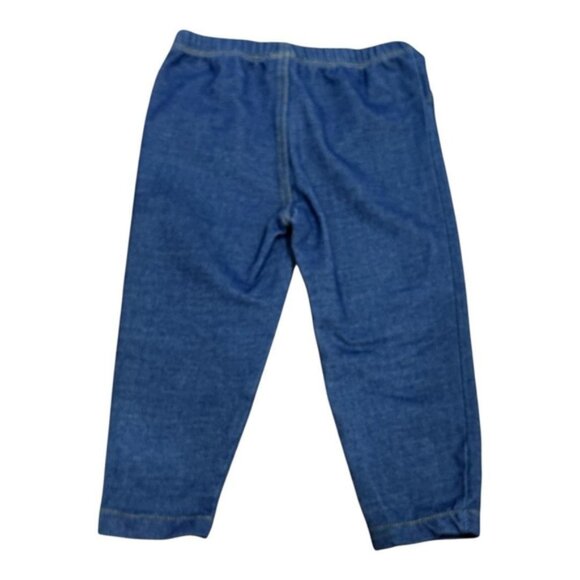 Carters Pull-On Jeggings Pants 18 Months Blue Denim Look Stretch Baby Toddler - Picture 6 of 6